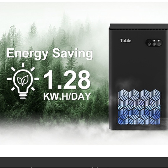 ToLife TZ-C2 Dehumidifiers (950 sq.ft) , 95oz.Tank, 7 Colors LED Light, NIB - Picture 16 of 16